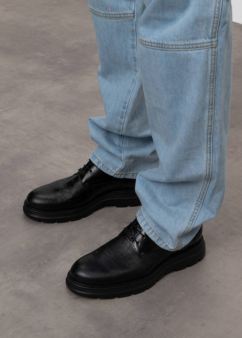 Dangerous Minds 806 Miso Miso black leather shoes