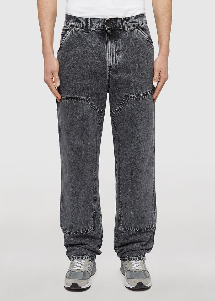 Iuter Double Knee denim grey bleach pants