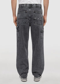 Iuter Double Knee denim grey bleach pants