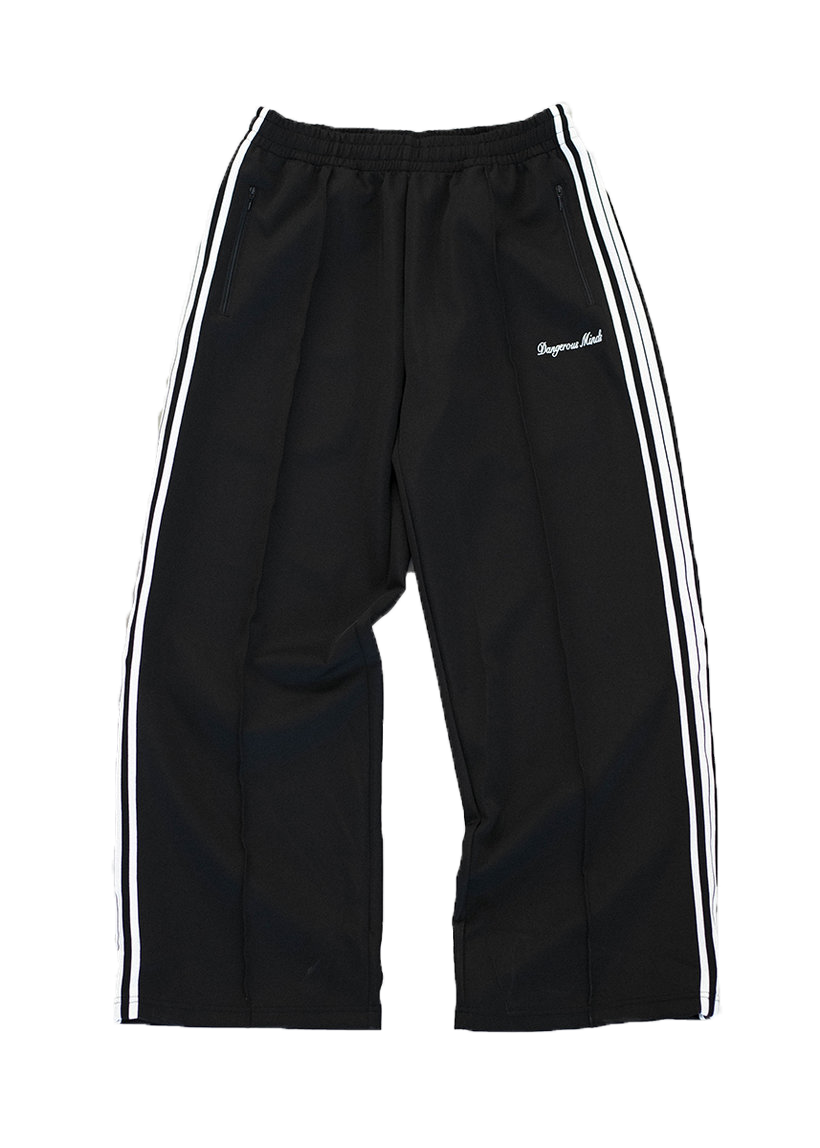 Dangerous Minds Loose Fit black white stripe track pants
