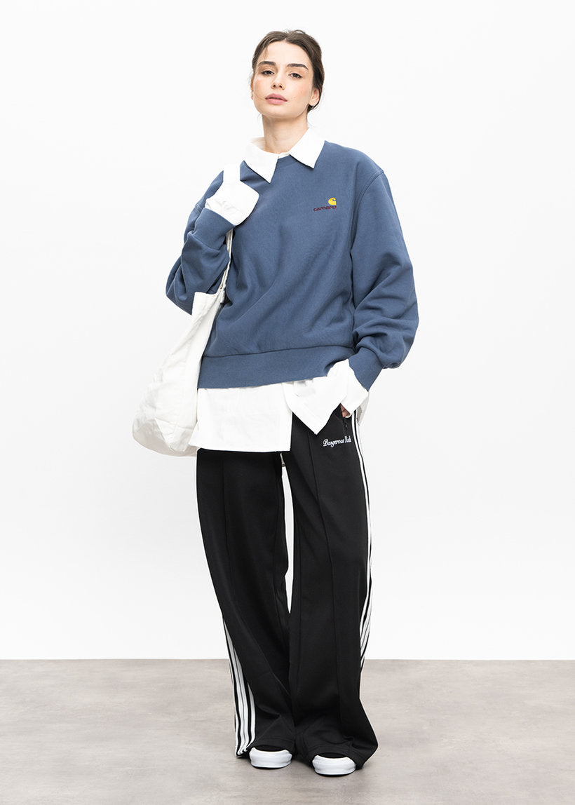Dangerous Minds Loose Fit black white stripe track pants