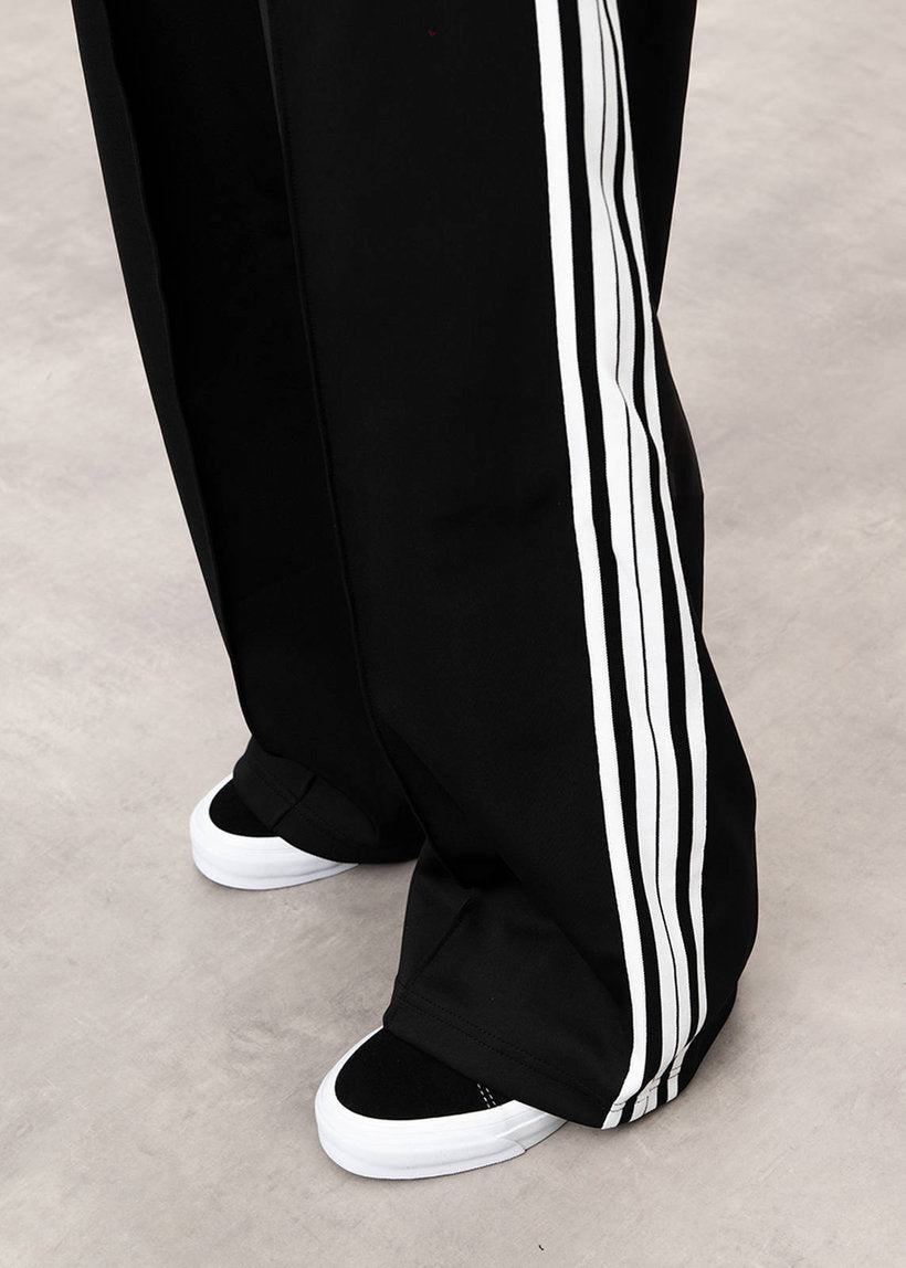 Dangerous Minds Loose Fit black white stripe track pants