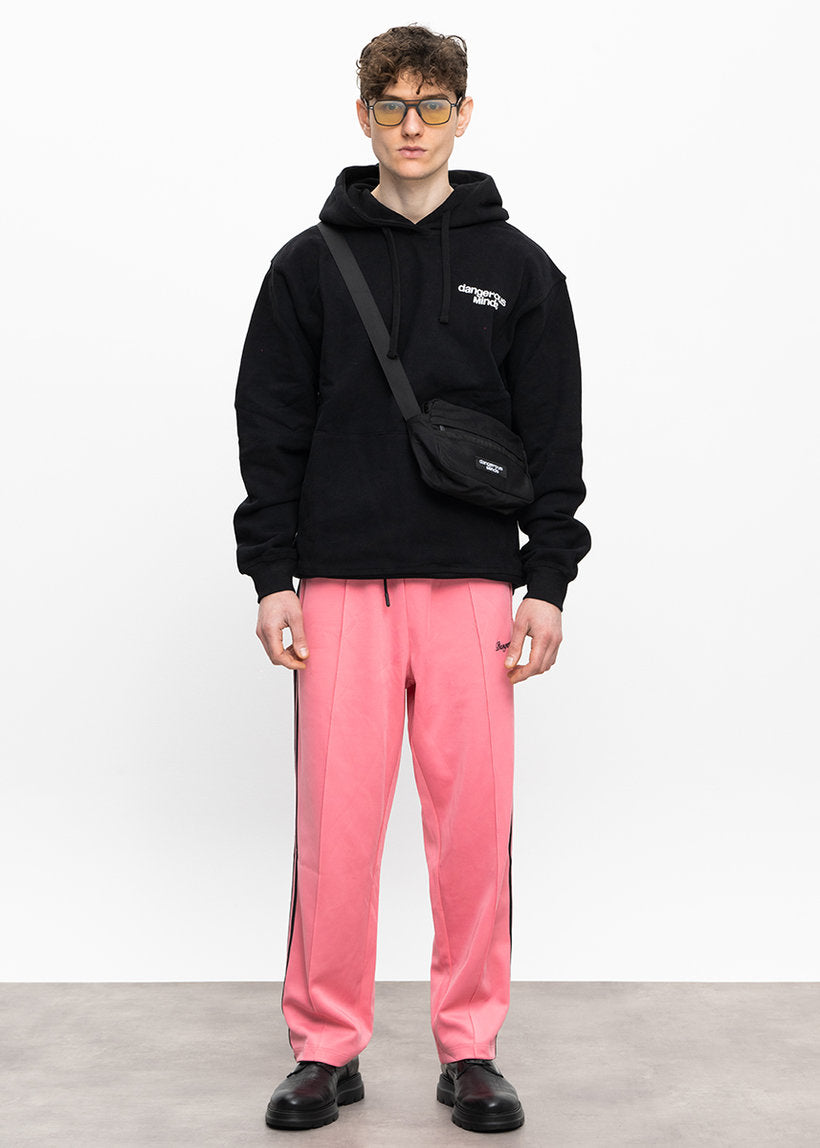 Dangerous Minds pink black stripe track pants