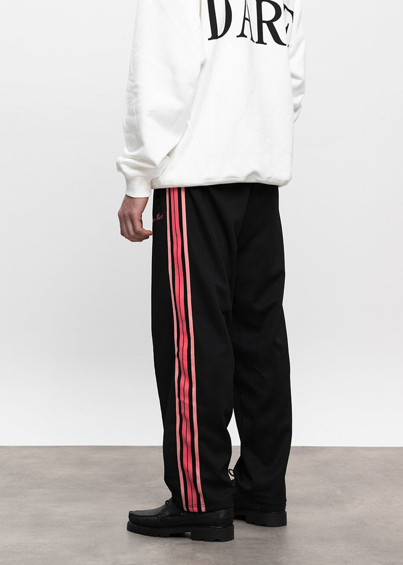 Dangerous Minds black pink stripe track pants