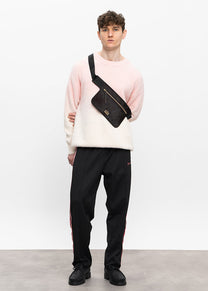 Dangerous Minds black pink stripe track pants