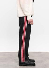 Dangerous Minds black pink stripe track pants