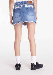 KARL KANI KW242-042 OG Old english denim skirt vintage