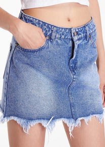 KARL KANI KW242-042 OG Old english denim skirt vintage