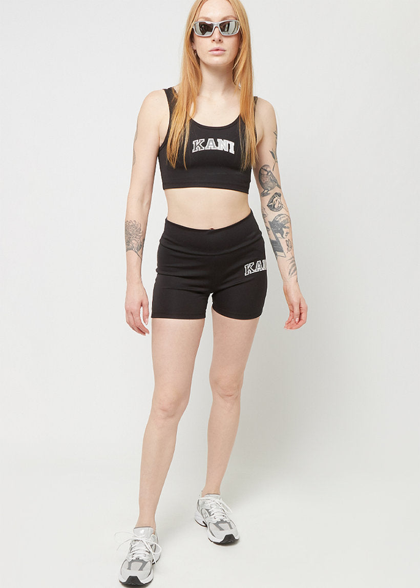 KARL KANI KW242-031 Small serif cycling shorts black