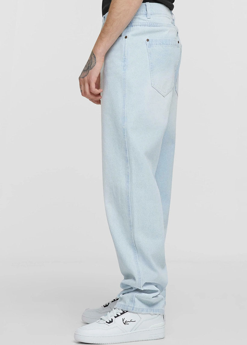 Karl Kani KM241-031 Small Signature light blue baggy five pocket heavy denim