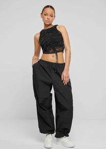 Karl Kani KW242-003 Chest Signature black gathering mesh top