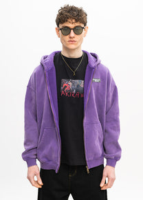 Dangerous Minds 221 "Smoothie" washed purple zip jacket