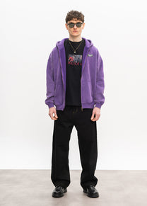Dangerous Minds 221 "Smoothie" washed purple zip jacket