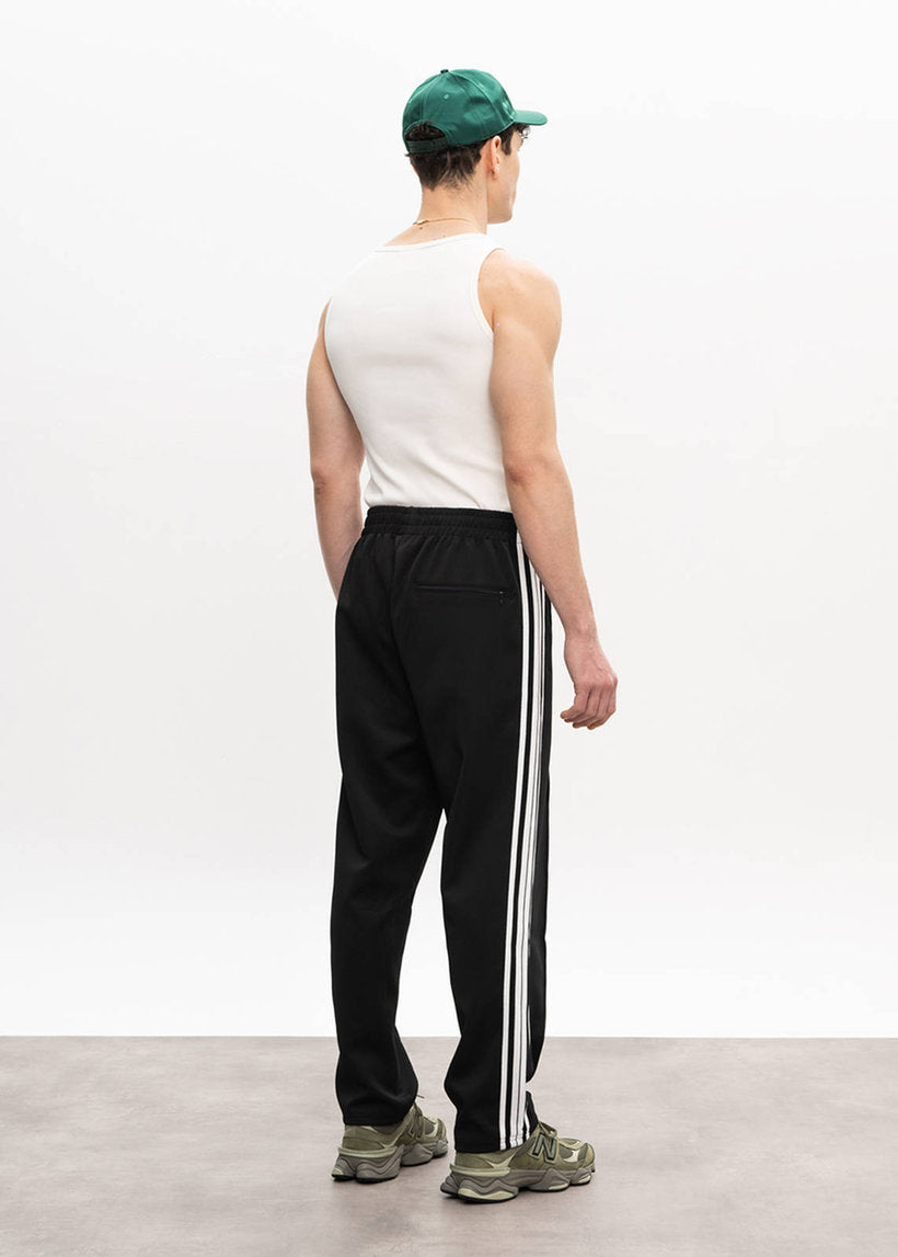 Dangerous Minds 100 Regular Fit black white stripe track pants