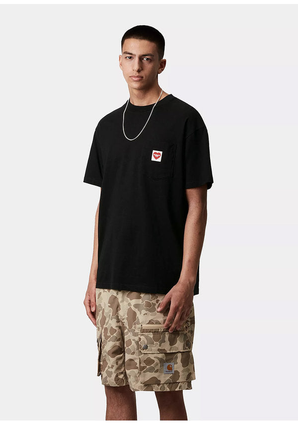 Carhartt WIP I032128 S/S Pocket Heart black/red tshirt