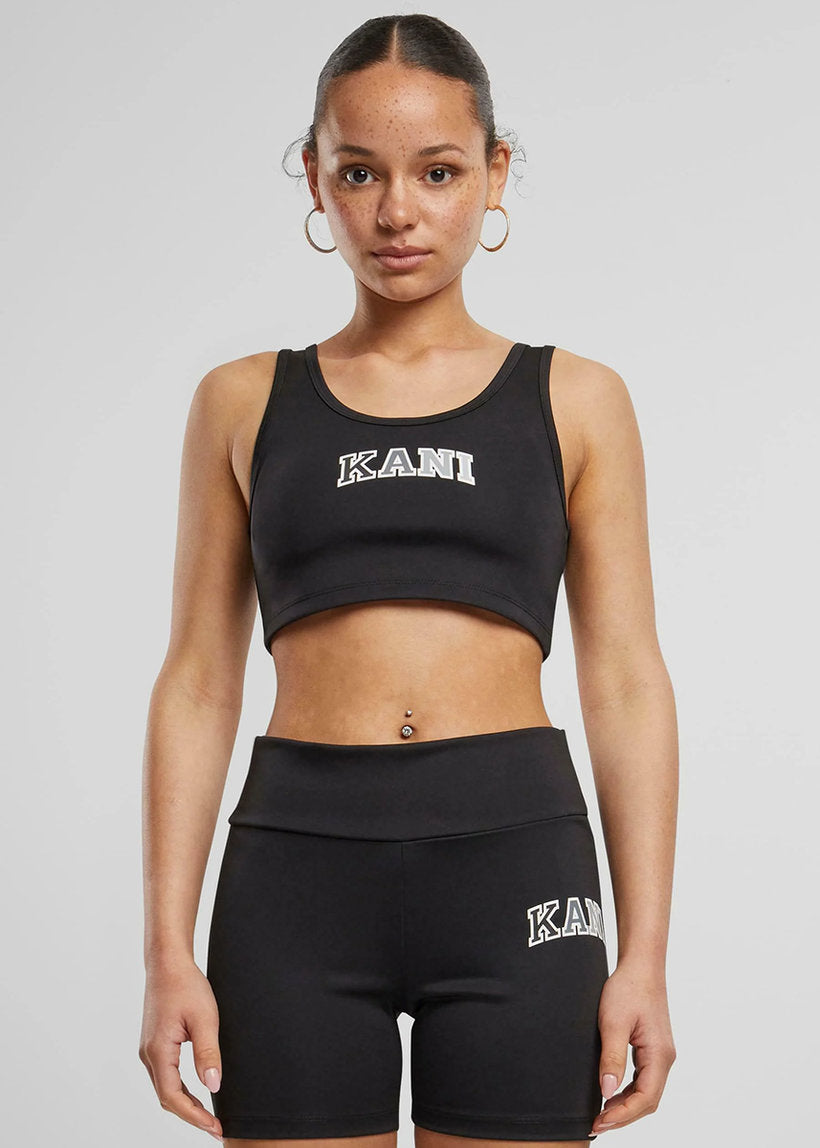 KARL KANI KW241-032 Small serif bustier top black
