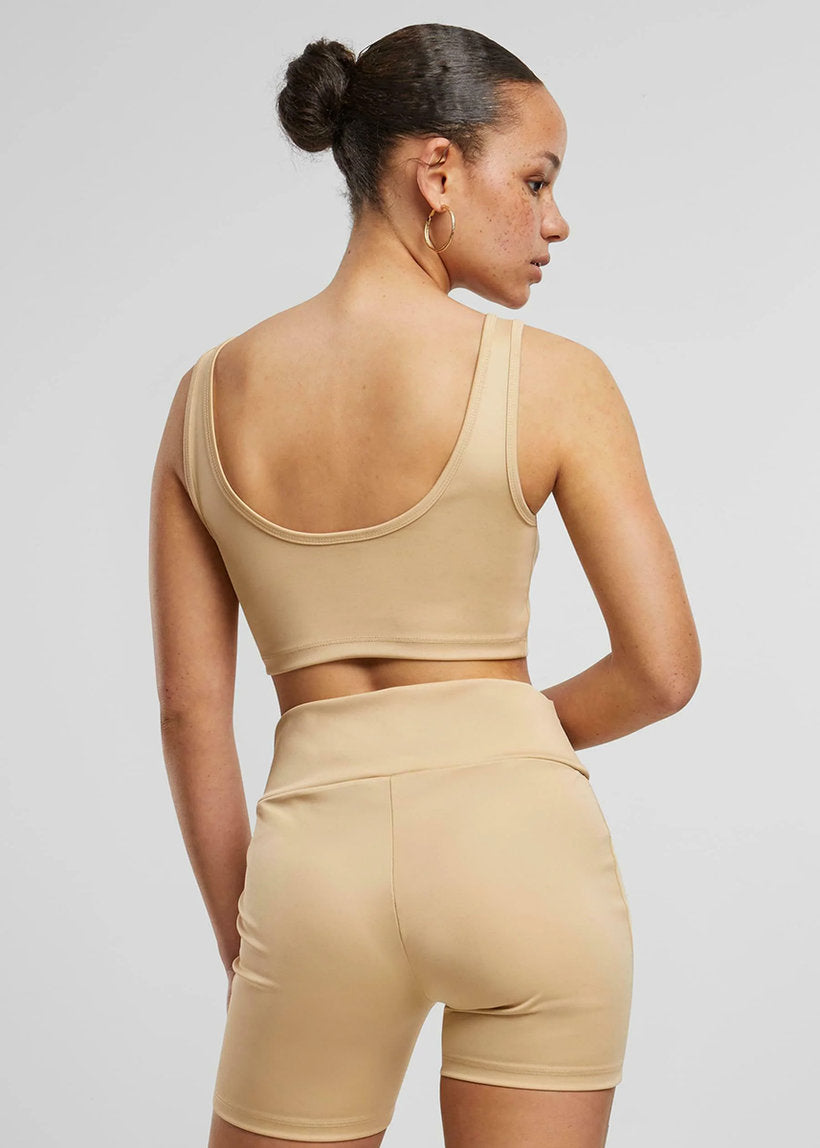 KARL KANI KW241-032 Small serif bustier top sand