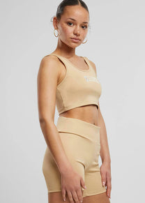 Karl Kani KW241-032 Small Serif sand bustier top