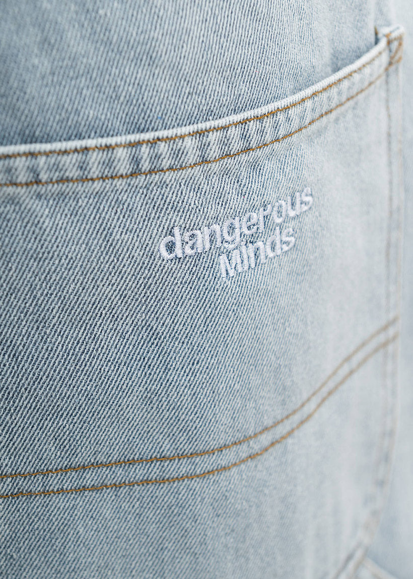 Dangerous Minds 802 Double Knee light blue shorts