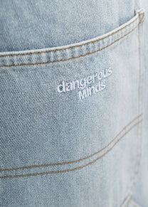 Dangerous Minds 802 Double Knee light blue shorts