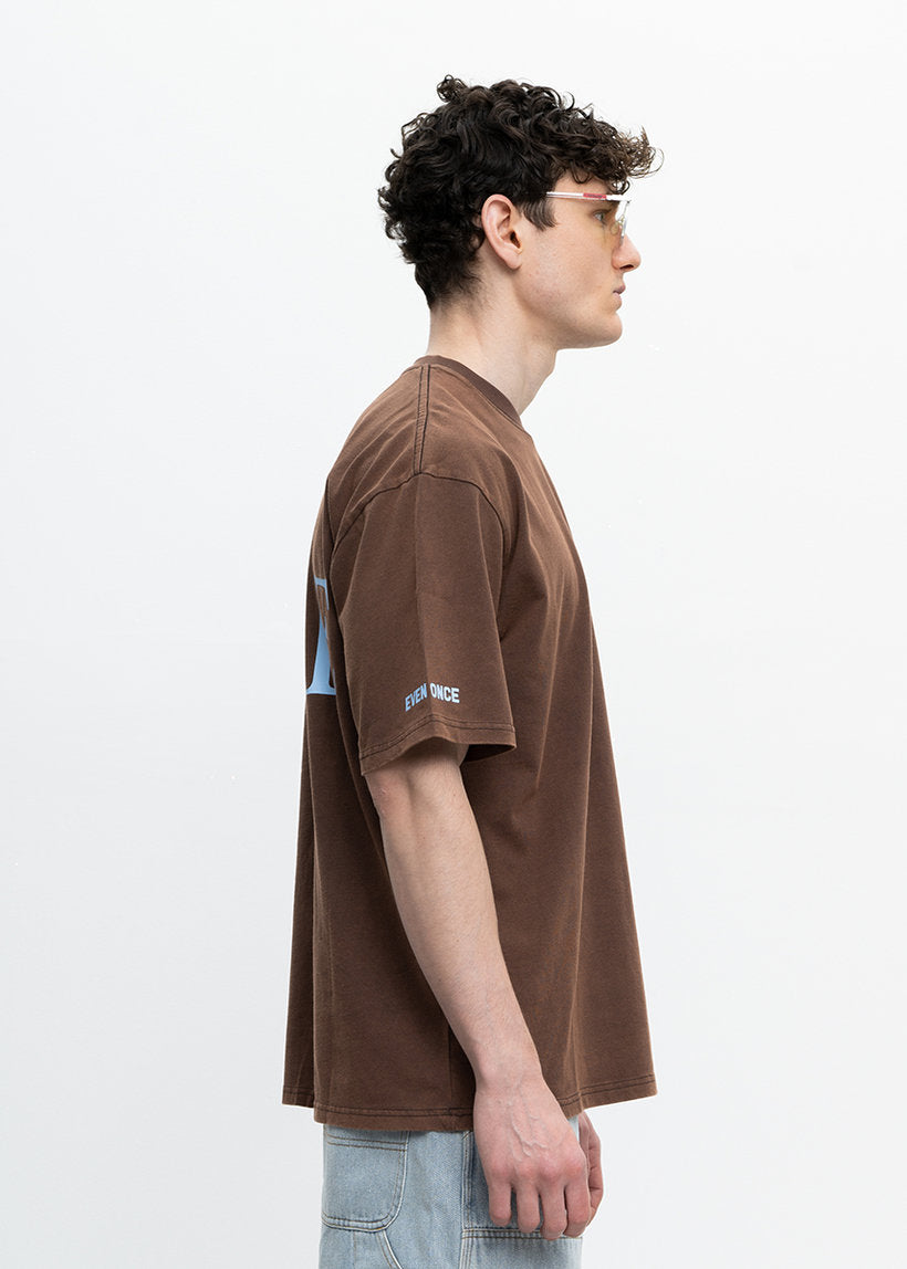Dangerous Minds Big Dare brown blue washed tee