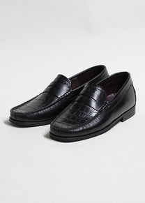 DANGEROUS MINDS 818 Loafer black croco