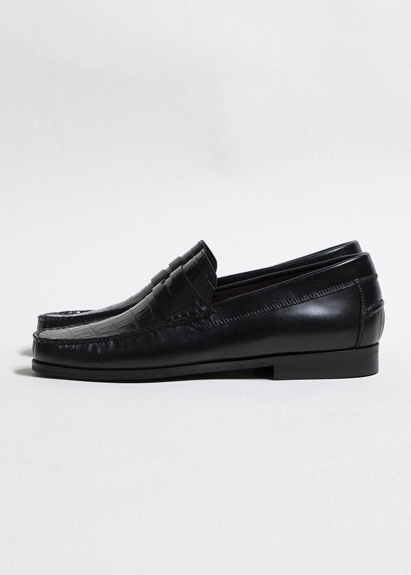 DANGEROUS MINDS 818 Loafer black croco