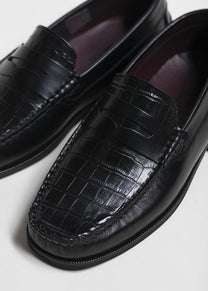 DANGEROUS MINDS 818 Loafer black croco