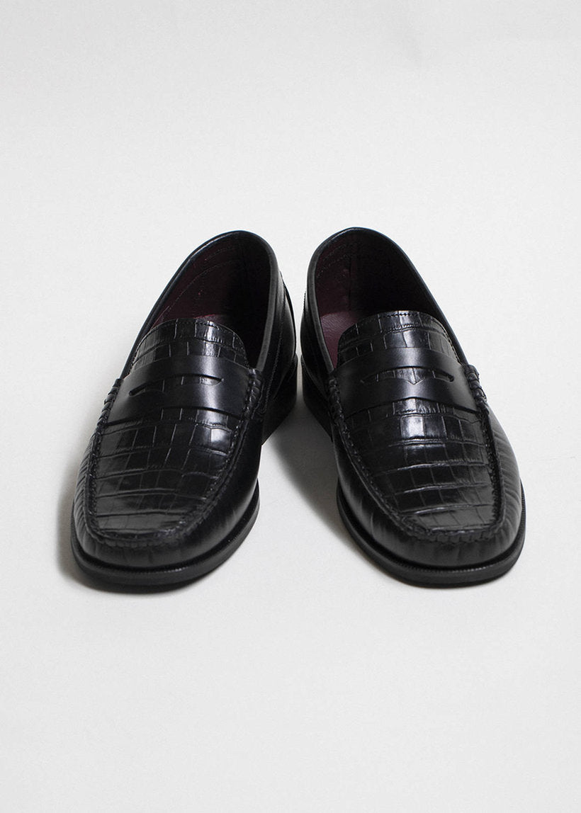 DANGEROUS MINDS 818 Loafer black croco