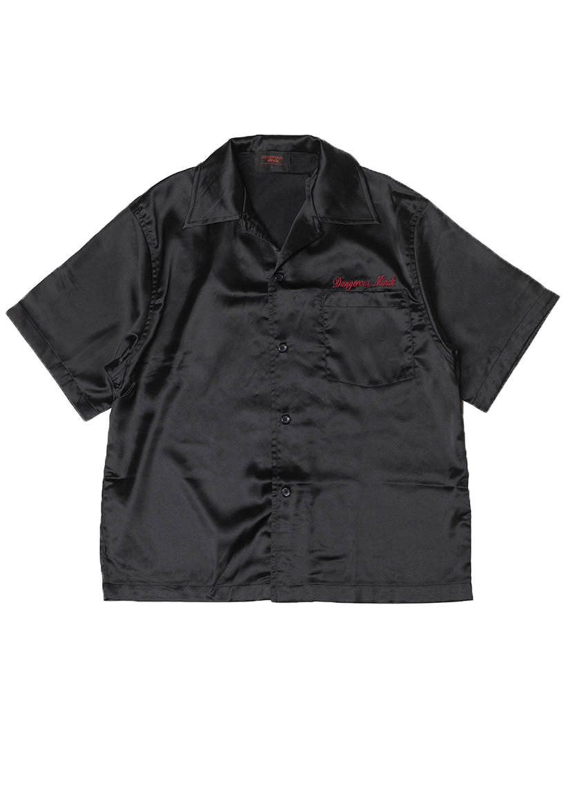 Dangerous Minds 998 Horse black satin shirt