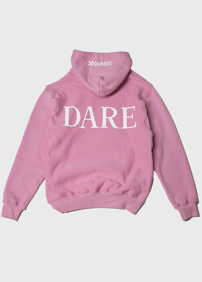 DANGEROUS MINDS 605 Big dare hoodie pink