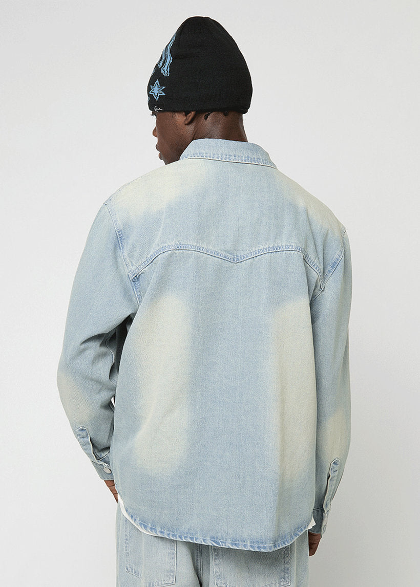 Karl Kani KM253-007 CG K Western denim overshirt