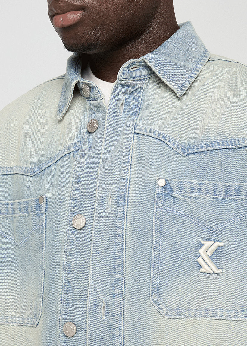 Karl Kani KM253-007 CG K Western denim overshirt