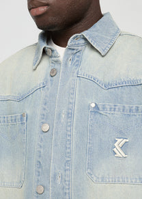Karl Kani KM253-007 CG K Western denim overshirt