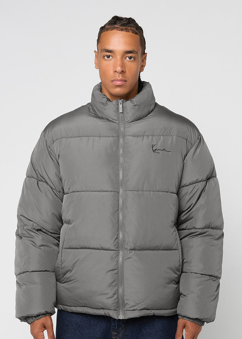 Karl Kani KM253-023 Small Signature Embossed grey puffer