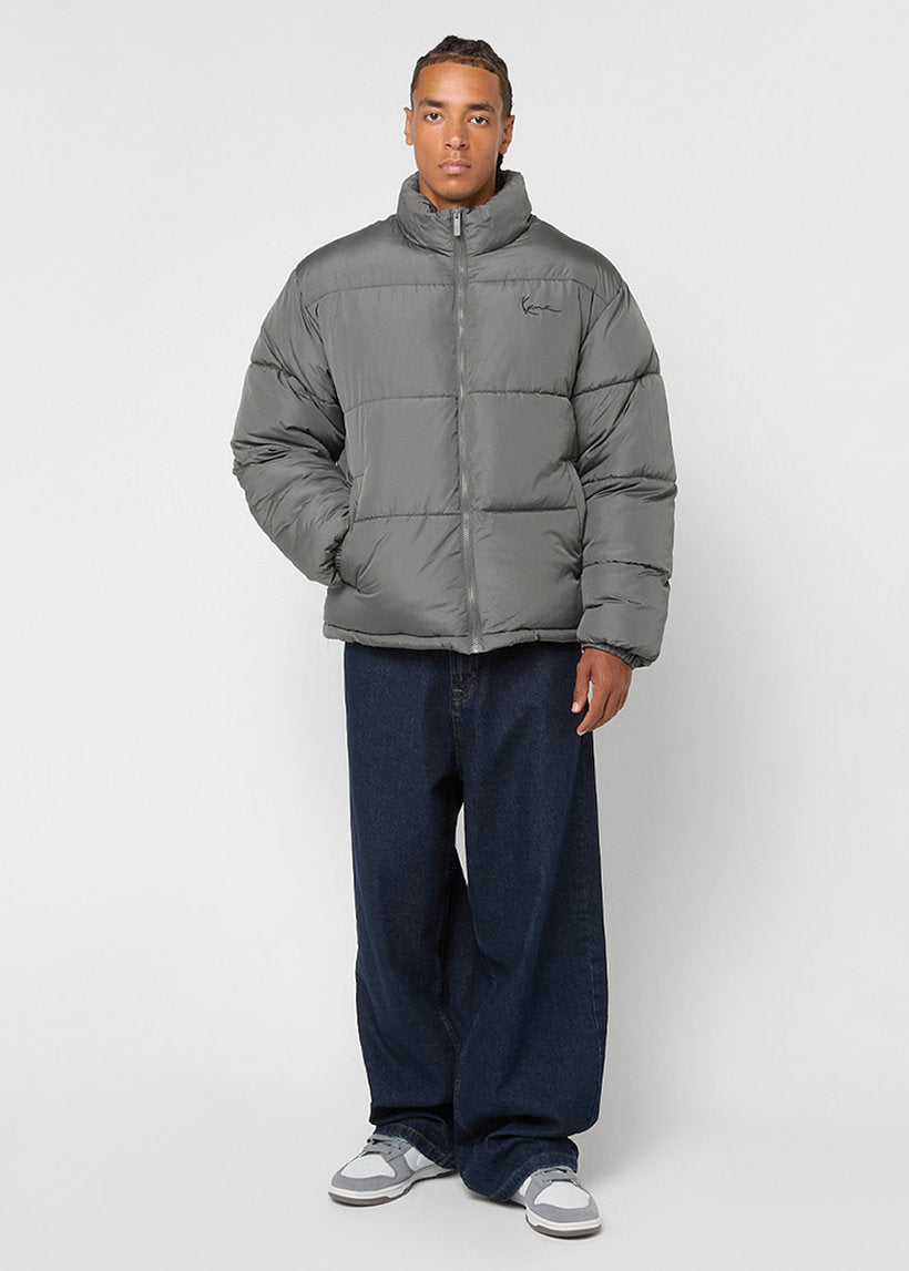 Karl Kani KM253-023 Small Signature Embossed grey puffer