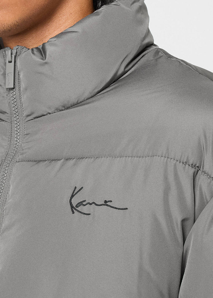KARL KANI KM253-023 Small signature embossed puffer grey