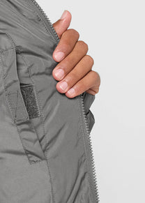 Karl Kani KM253-023 Small Signature Embossed grey puffer