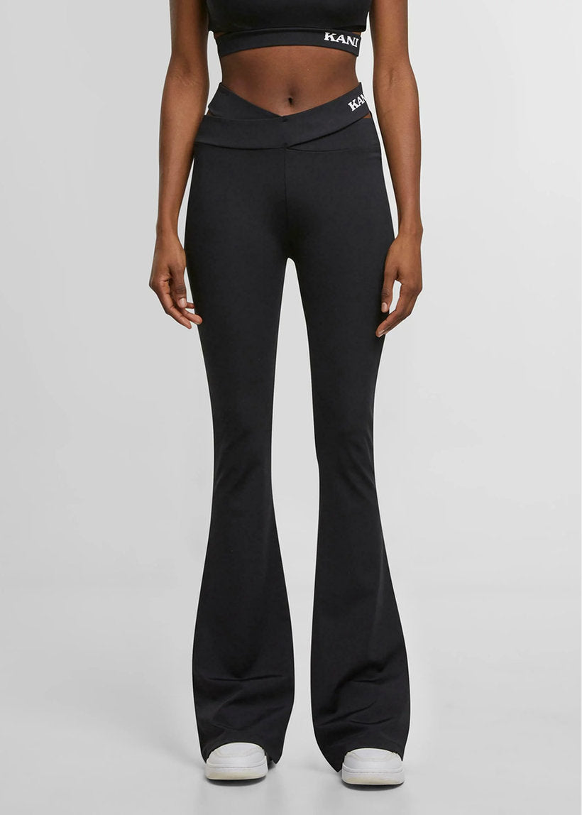 KARL KANI KW253-011 Retro cut out flared leggings