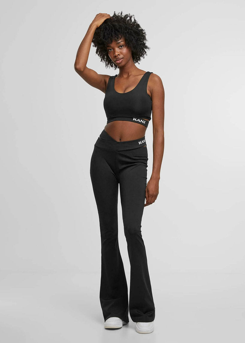 KARL KANI KW253-011 Retro cut out flared leggings