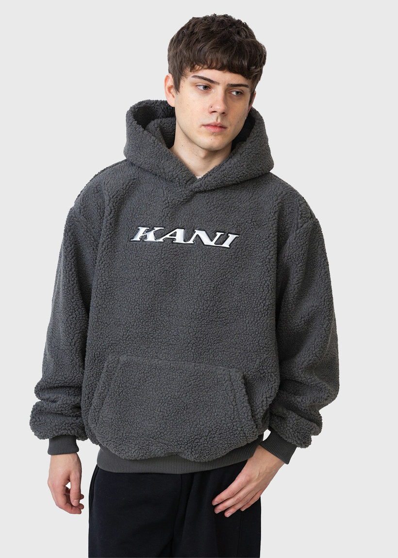 Karl Kani KM253-048 Kani Teddy silver grey hoodie