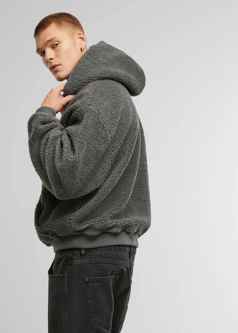 Karl Kani KM253-048 Kani Teddy silver grey hoodie