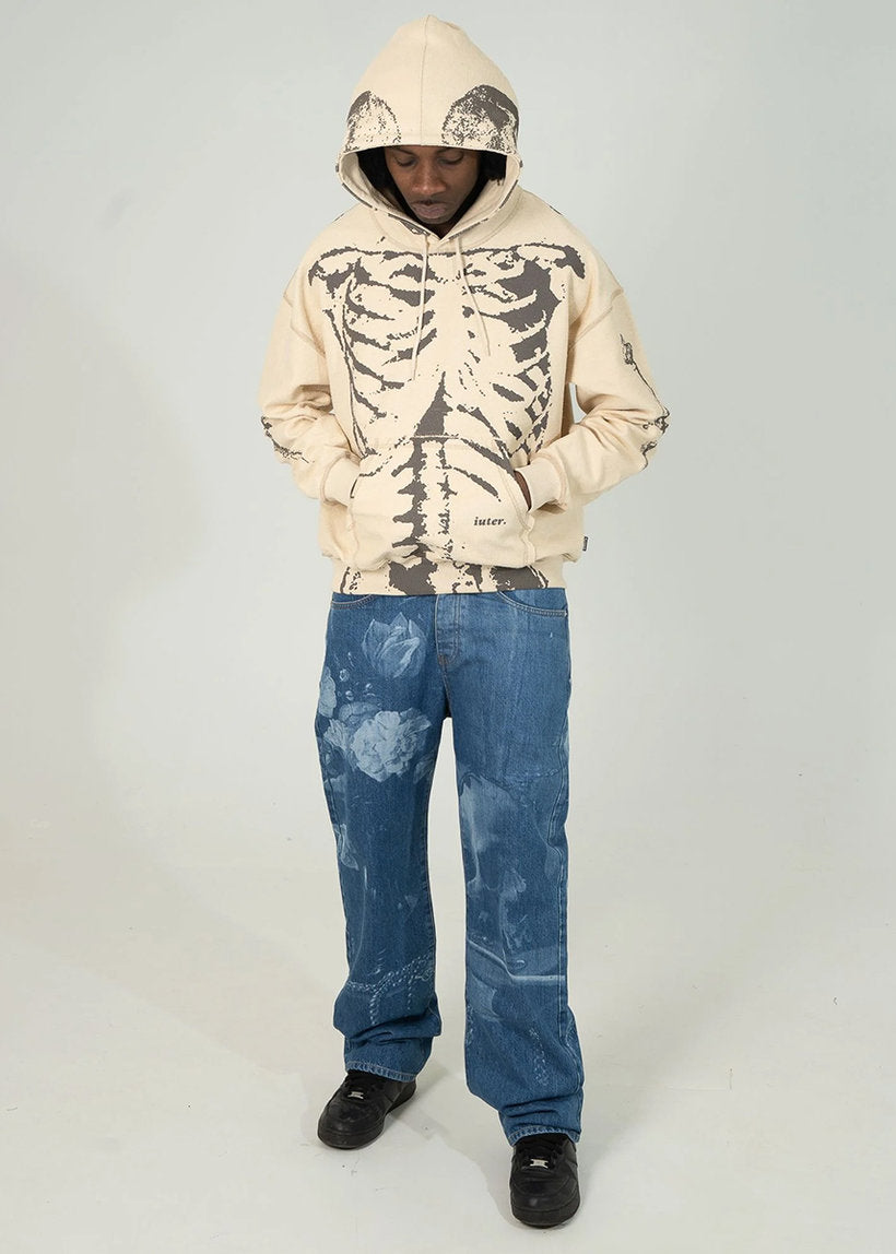 IUTER Still life loose denim pants medium blue