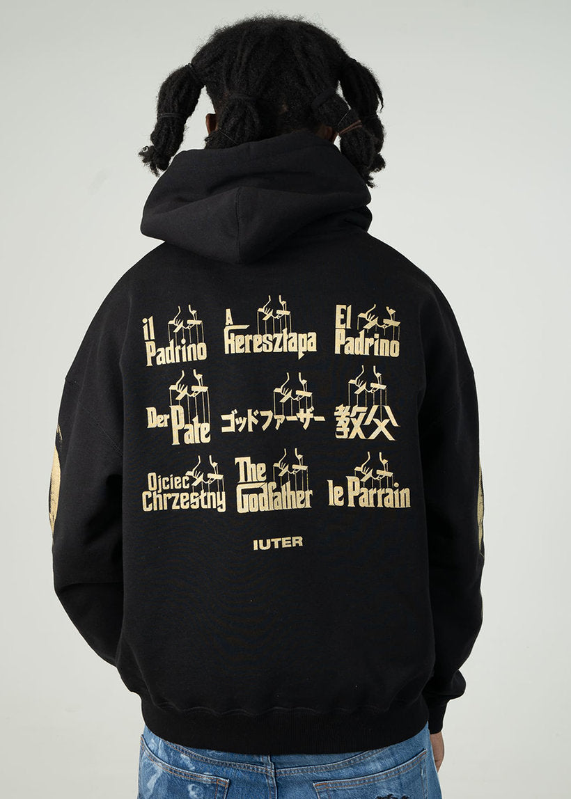 IUTER The Godfather worldwide hoodie black