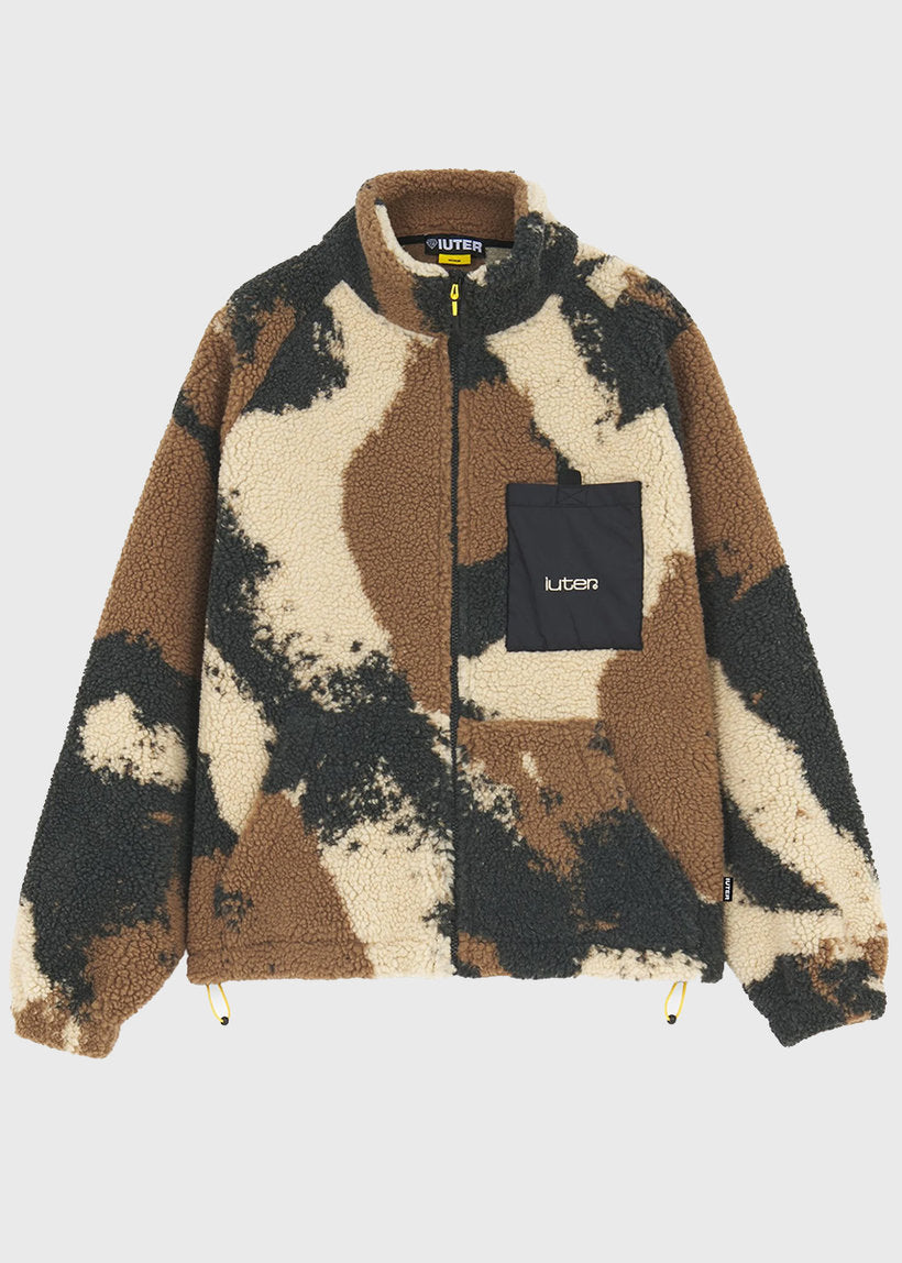 Iuter Tornado brown fur neck zip