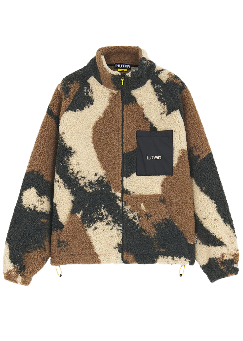 Iuter Tornado brown fur neck zip