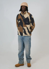 Iuter Tornado brown fur neck zip