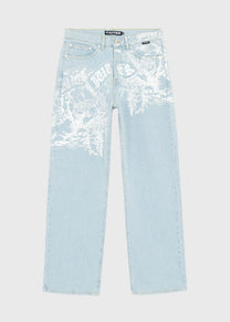 Iuter Paradise light denim loose pants