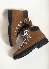 Dangerous Minds 825 brown suede mountain boots