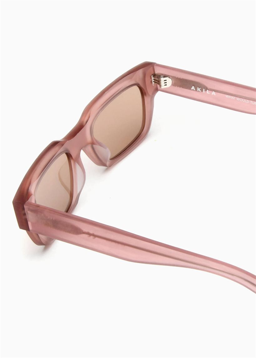 Akila Zed Raw desert rose acetate-brown lenses